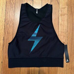 Ultracor Attitude Silk Bolt Crop Nero/Moonlight - Small - NWT